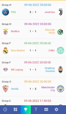 Champions League android App screenshot 2